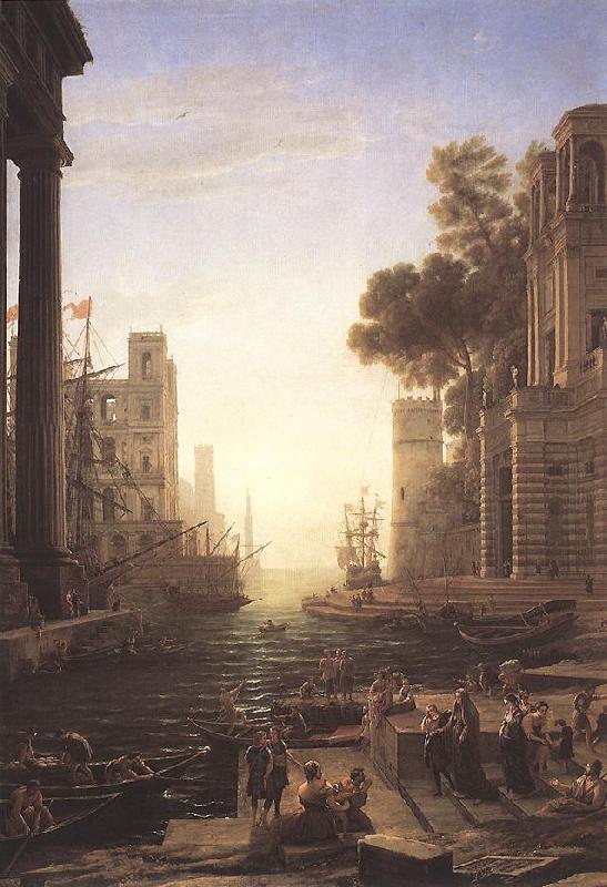 Claude Lorrain Embarkation of St Paula Romana at Ostia